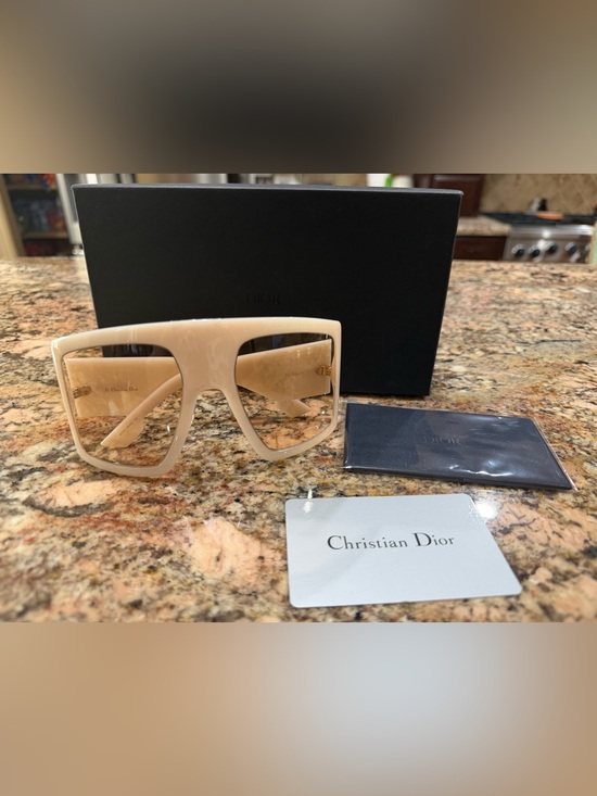 Dior Accessories - Dior Light Pink Oversized Shield Sunglasses By John Galliano